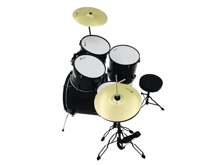 DIMAVERY DS-200 Drum-Set. black 